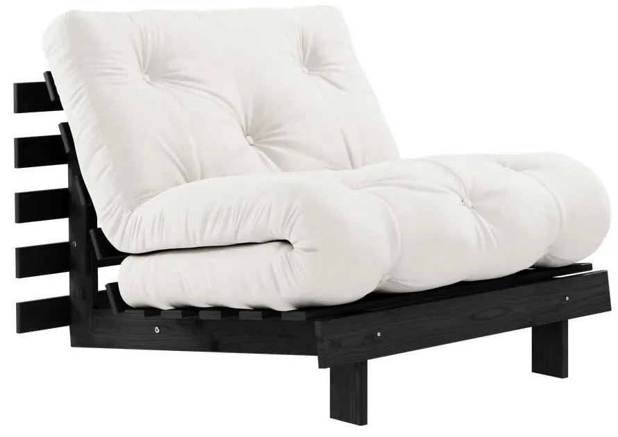 Fotoliu crem Roots Black Night – Karup Design