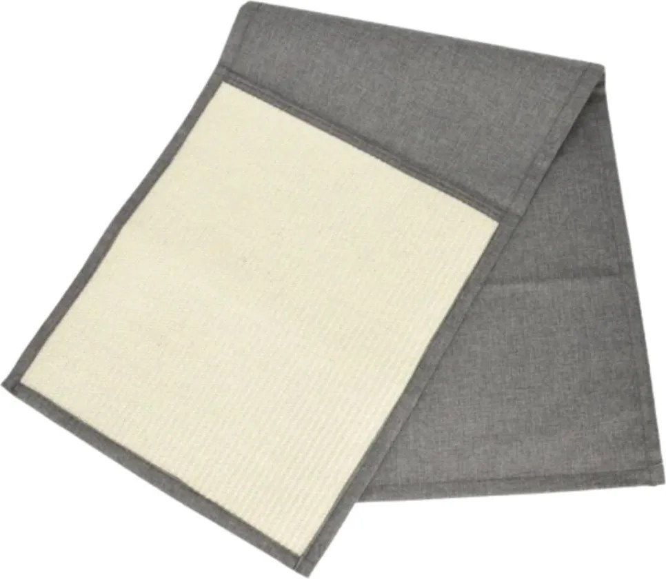 Covoraș de ascuțit gheare, pentru protecția canapelei, cu sisal, 130x45 cm, culoare gri