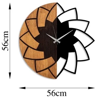 Ceas de perete d. 56 cm 1xAA lemn/metal
