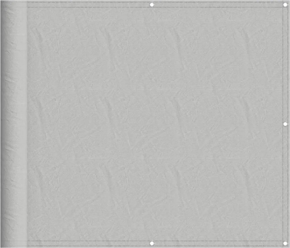 vidaXL Paravan de balcon gri deschis 90x300 cm 100% poliester oxford