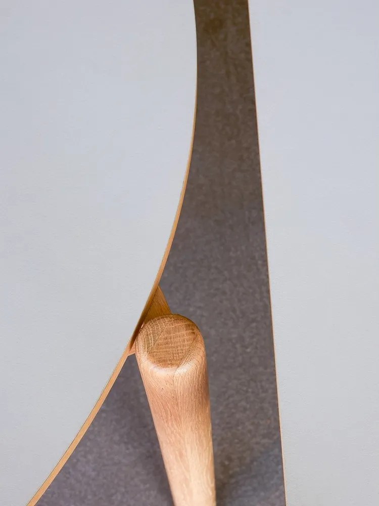 Masă de dining rotundă din lemn de stejar ø 115 cm Oblique – Hübsch