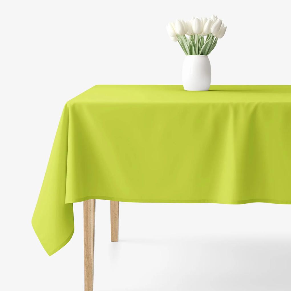 Goldea față de masă loneta - verde 100 x 140 cm