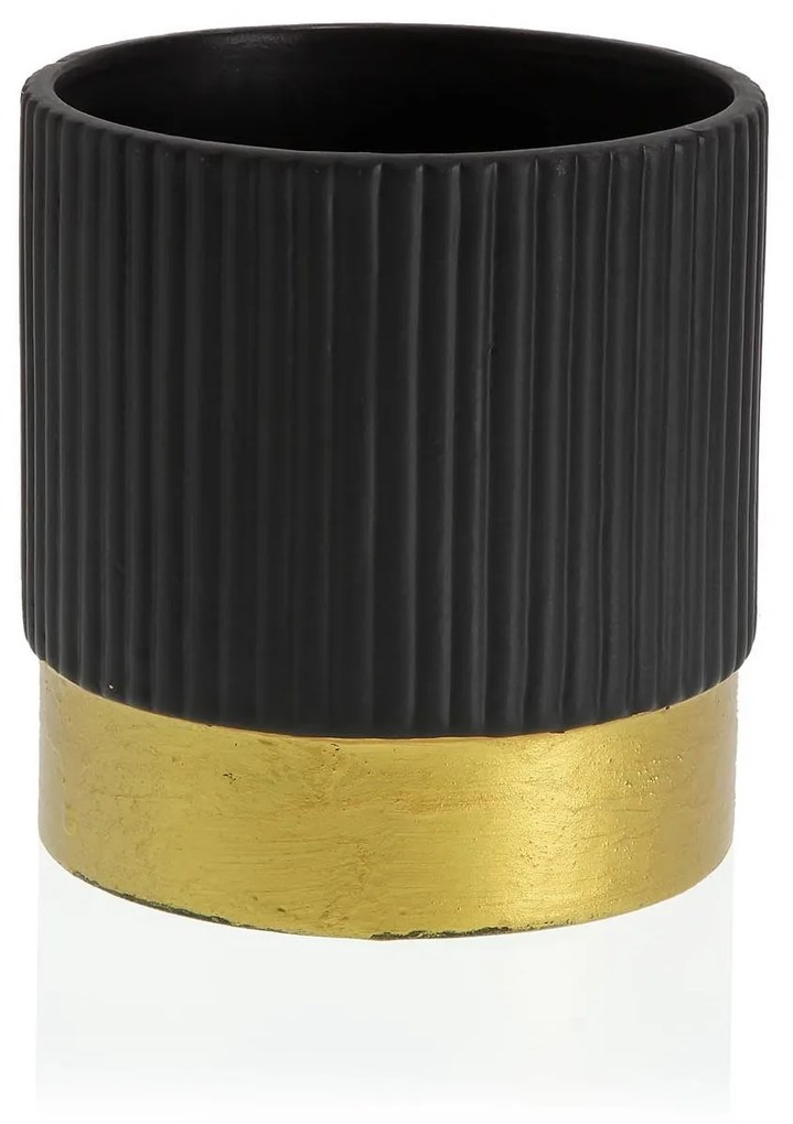 Ghiveci ceramic negru 13.5 cm Versa