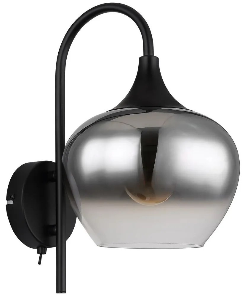 Lampă de perete MAXY 1xE27/40W/230V negru Globo 15548W