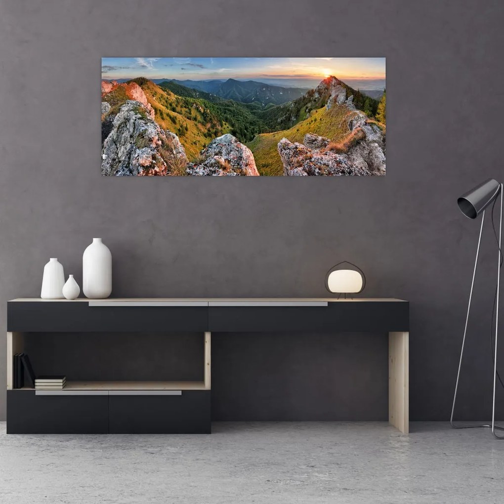 Tablou - Peisaj montan (120x50 cm)