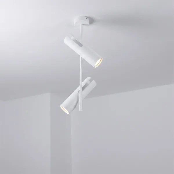 Brilagi - Lustru LED RGBW cu intensitate reglabilă pe tijă BRANCH, 2xGU10/6,5W/230V, alb