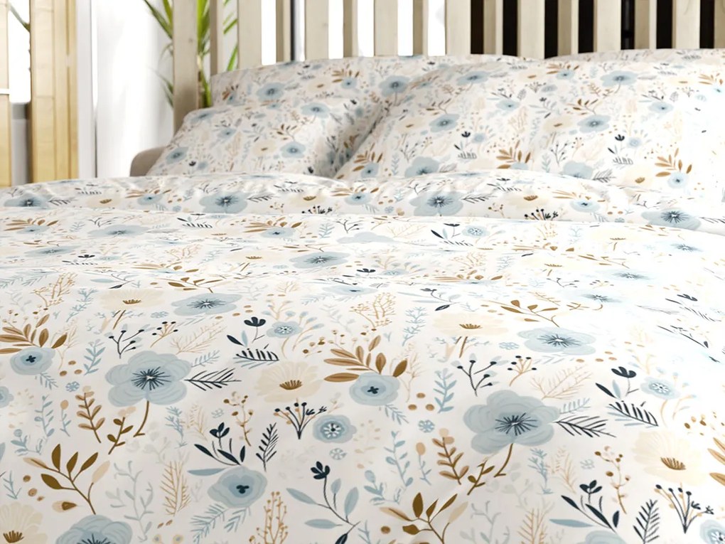 Lenjerie de pat din policoton AZUREA modelata Dimensiune lenjerie de pat: 2 buc 70 x 90 cm | 200 x 220 cm