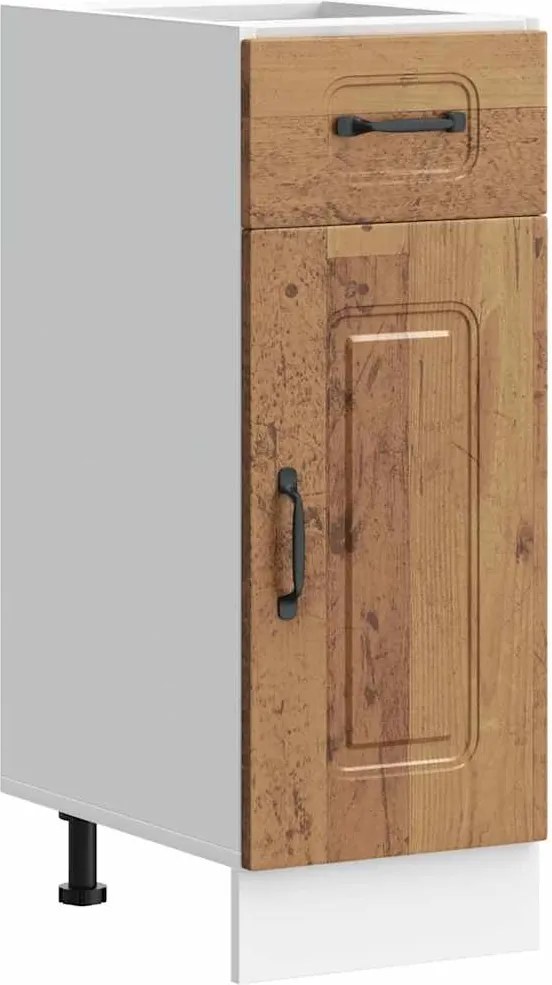 vidaXL Dulap bază de bucătărie „Porto” Lemn vechi, lemn de inginerie