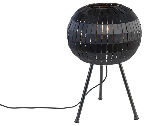 Lampă de masă modernă cu trepied negru - Zoë