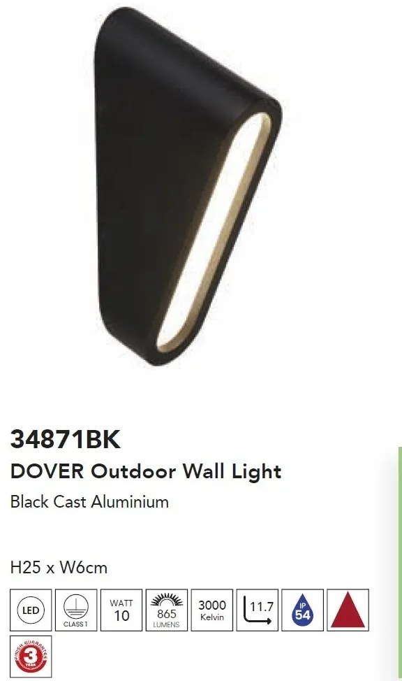 Aplica LED de perete iluminat exterior modern IP54 Rochester