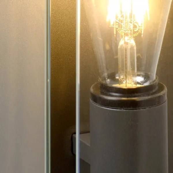 Lucide 27883/01/30 - Aplica perete exterior CLAIRE 1xE27/15W/230V