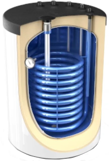 Boiler cu serpentina EV15S 160 amplasat sub centrala