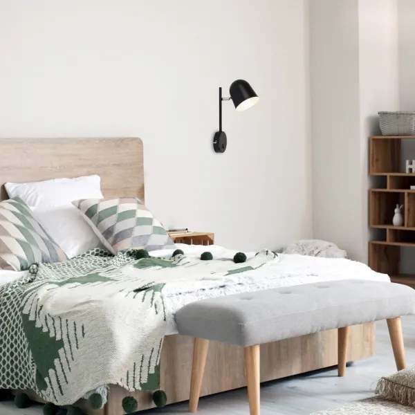 Aplică EGON 1xE14/40W/230V neagră Rabalux 5242