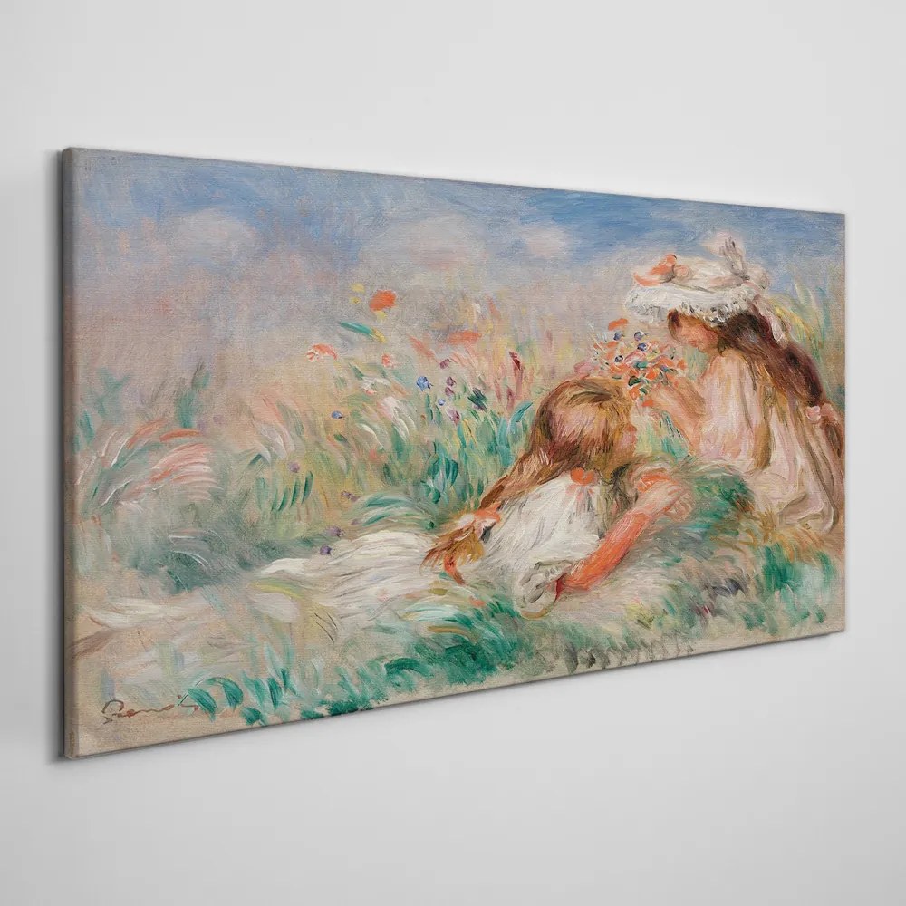 Tablou canvas Fete Flori de Lunca