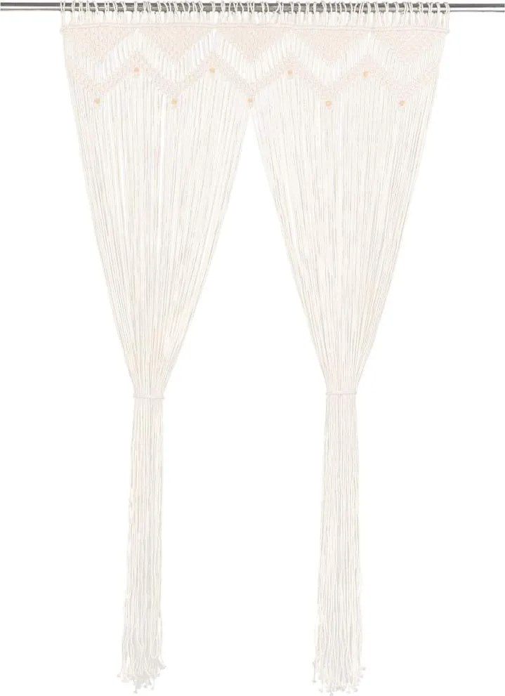 vidaXL Perdea macrame, 140 x 240 cm, bumbac