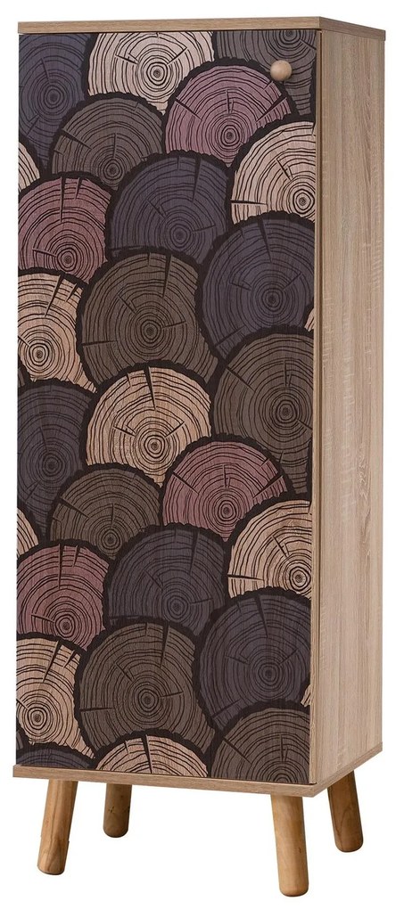 Mobilier Hol Beside 2 (stejar sonoma + albastru închis) . 1094003