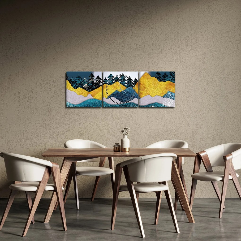 Tablou - Peisaj polar (cu ceas) (90x30 cm)