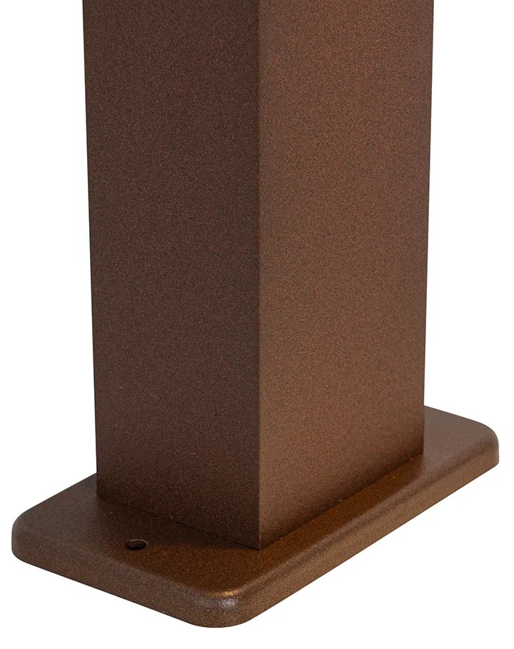 Lampă industrială de exterior pe stativ maro ruginit 80 cm IP44 - Baleno