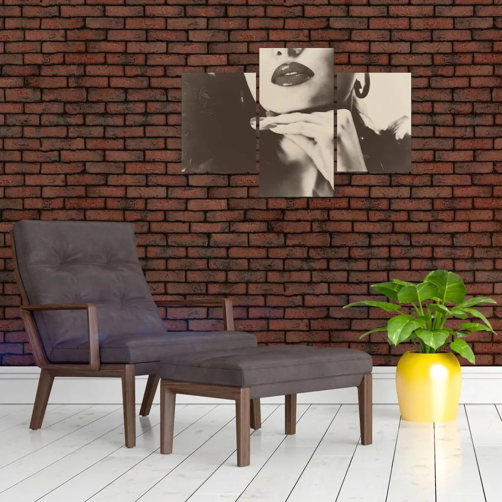 Tablou - Vintage, poza unei femei (90x60 cm)