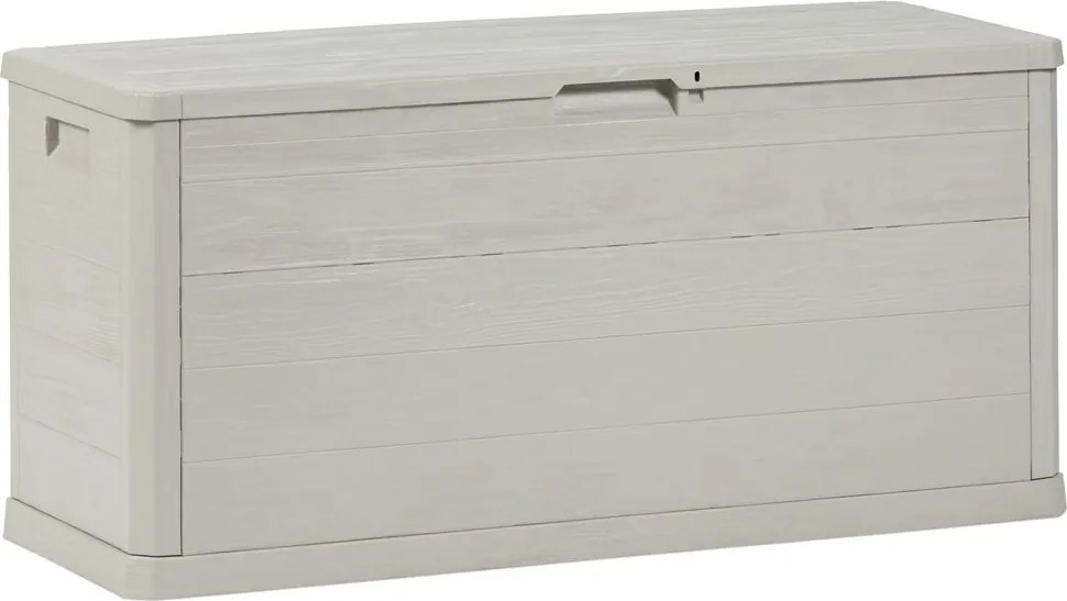 WOODYS Garden cutie de depozitare din plastic 280 L, gri des