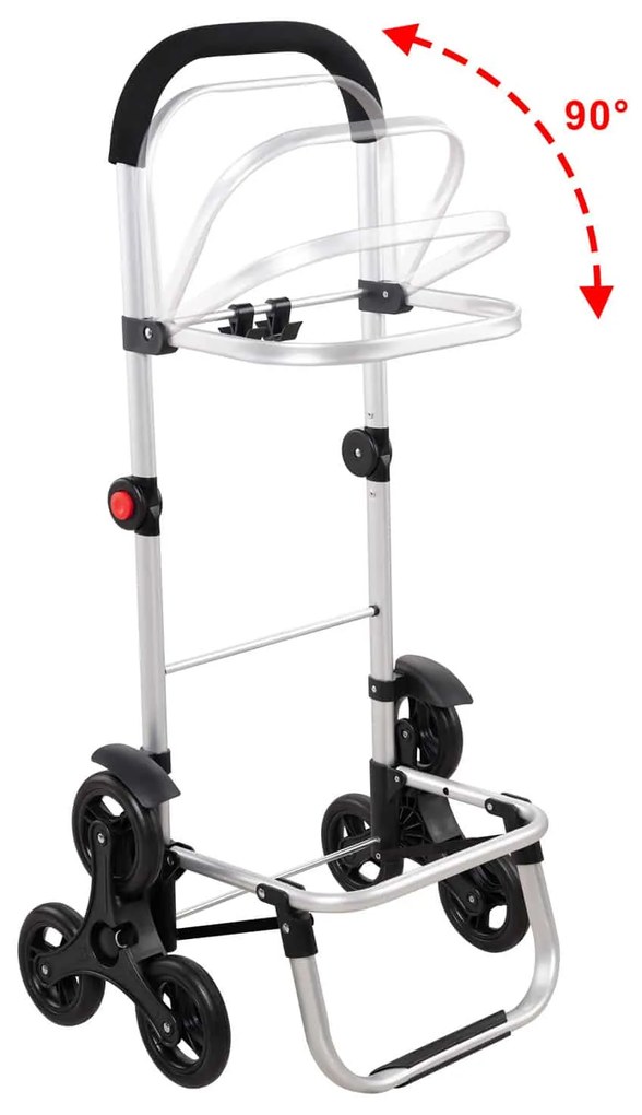 Deuba Coș de cumpărături cu roți - albastru