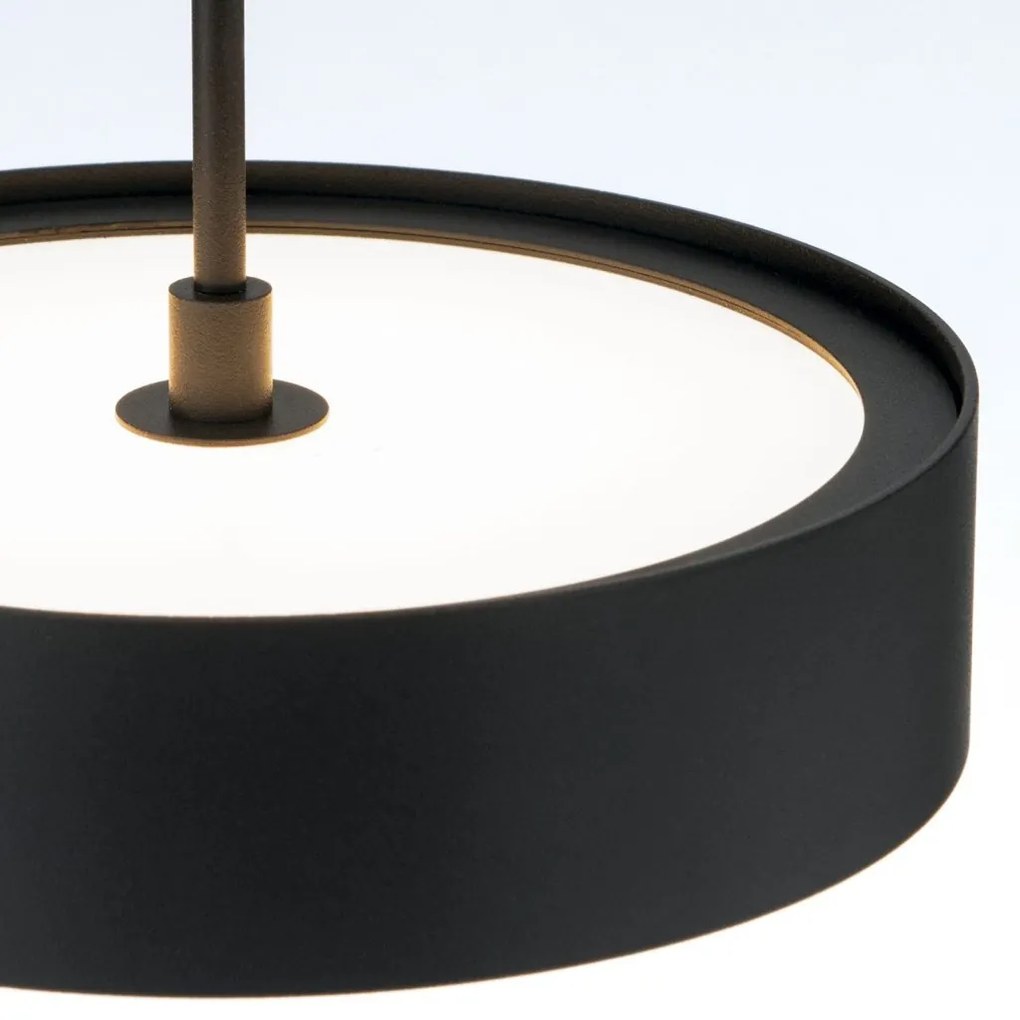 Lustra LED suspendata iluminat ambiental TEIDE negru