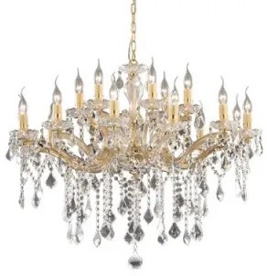 Candelabru clasic cristal 18 becuri E14 FLORIAN 075181 IDEAL LUX