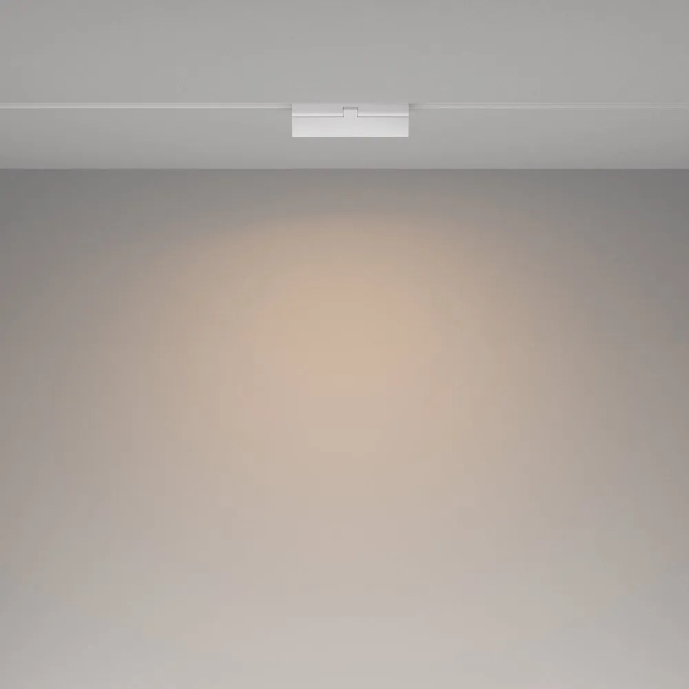 Spot LED SMART ajustabil, accesoriu pentru sina magnetica Exility, Basis Rot alb
