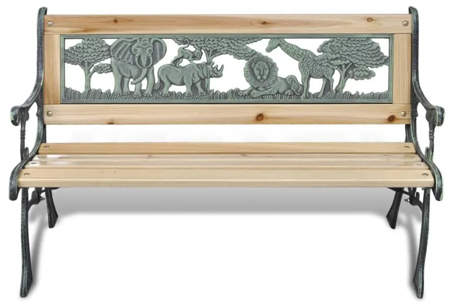 41013 vidaXL Bancă de grădină pentru copii, 84 cm, lemn