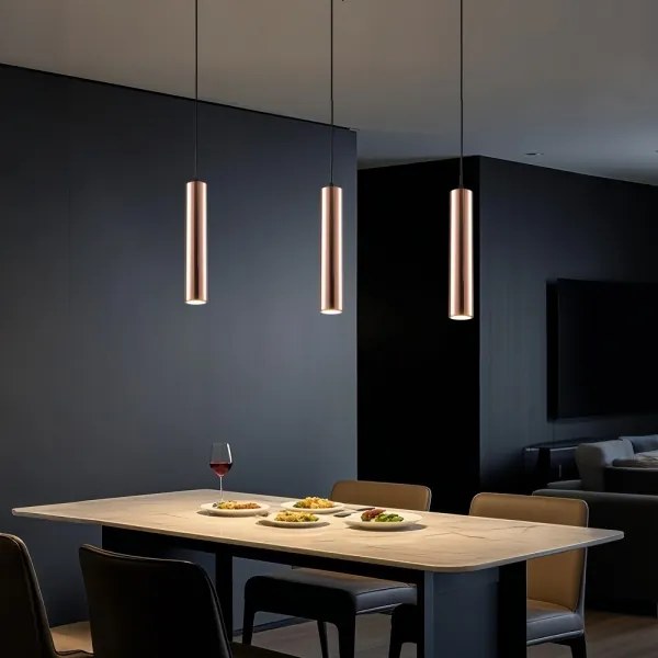 Immax 08306L - Lustră suspendată pe cablu PUNTO 1xGU10/9W/230V aur roz