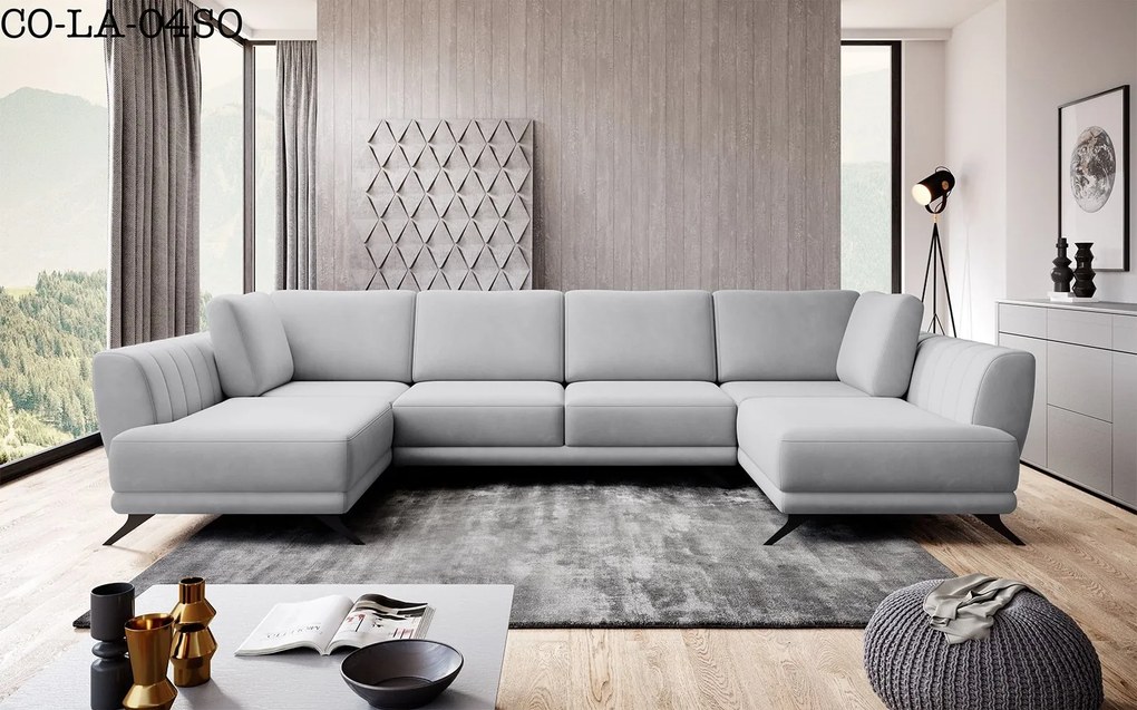 Colțar lemn masiv Larco's Formă U Extensibil 362x191cm Personalizabil - Riviera 97