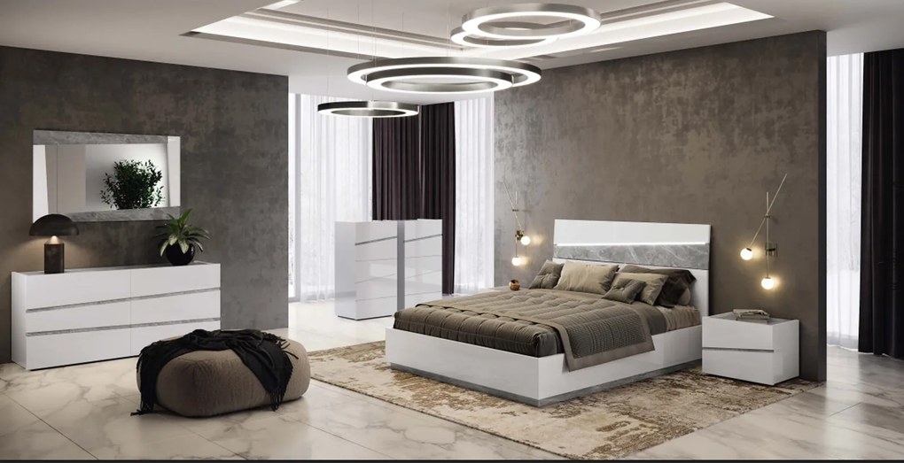 Comodă lemn masiv Alba Dream, 166,5 × 49 × 78 cm