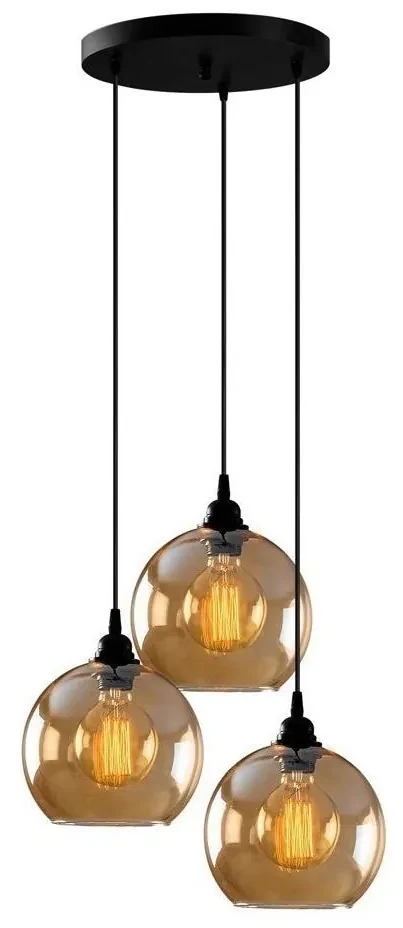 Lustră pe cablu GOLD 3xE27/40W/230V
