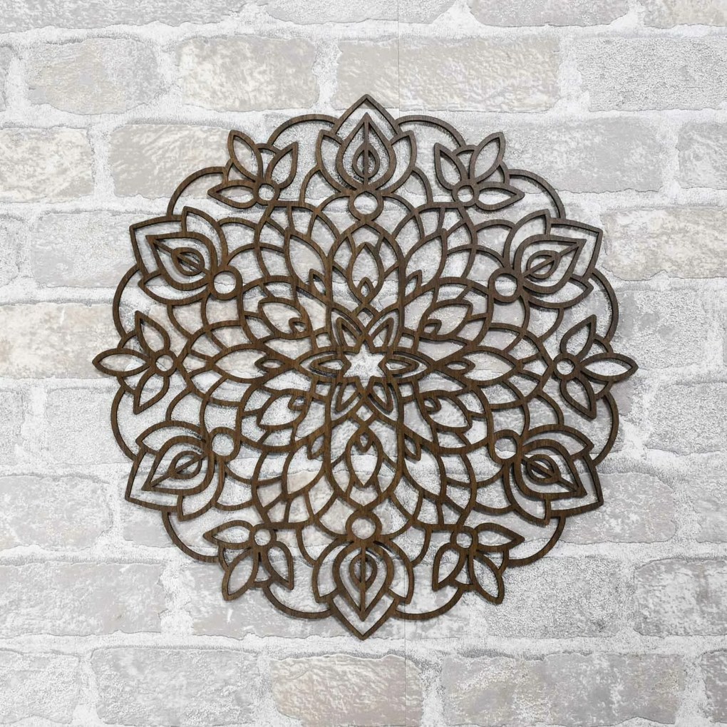 DUBLEZ | Mandala flower din lemn - Yenefer