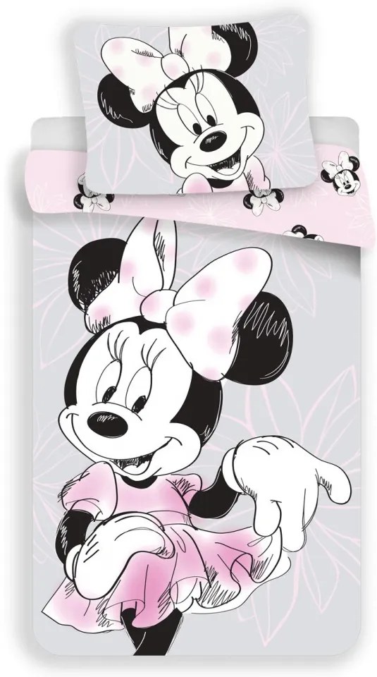 Disney Minnie Beautiful set de lenjerie de pat 140×200cm, 70×90 cm