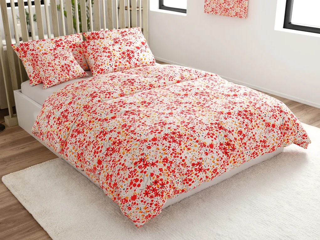 Lenjerie de pat din microfibra REDORA crem Dimensiune lenjerie de pat: 70 x 90 cm | 140 x 200 cm