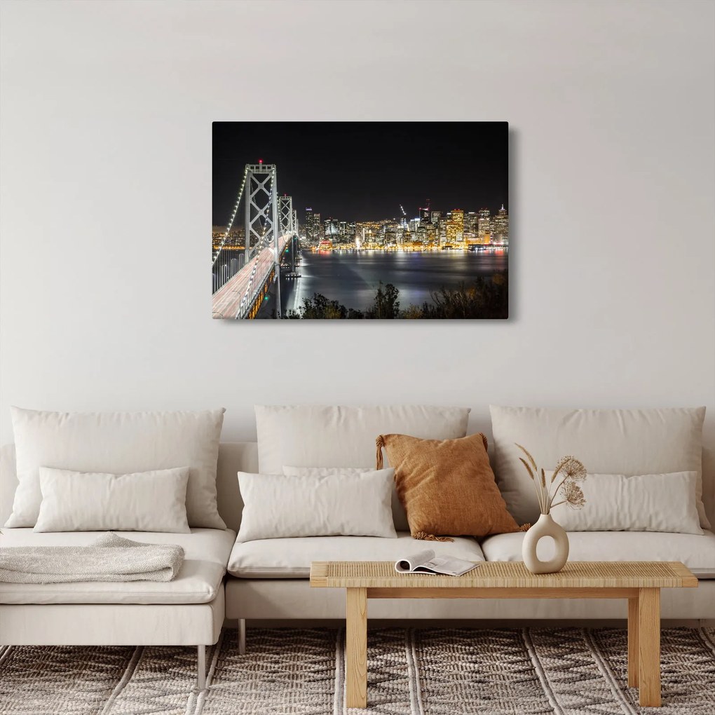 Tablou cu podul Brooklin și New York (90x60 cm)