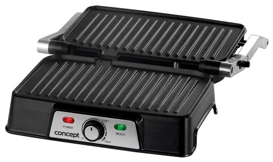 Grătar de contact Concept ge2005 1500W/230V oțel inoxidabil/negru
