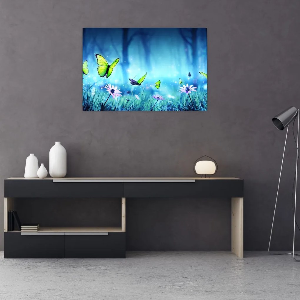 Tablou - Poiană mistică de pădure (90x60 cm)