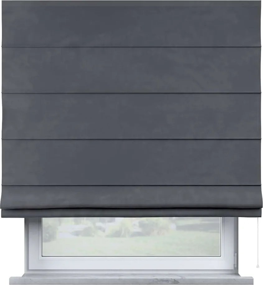 Jaluzea romană gri 170x100 cm Posh Velvet - Yellow Tipi