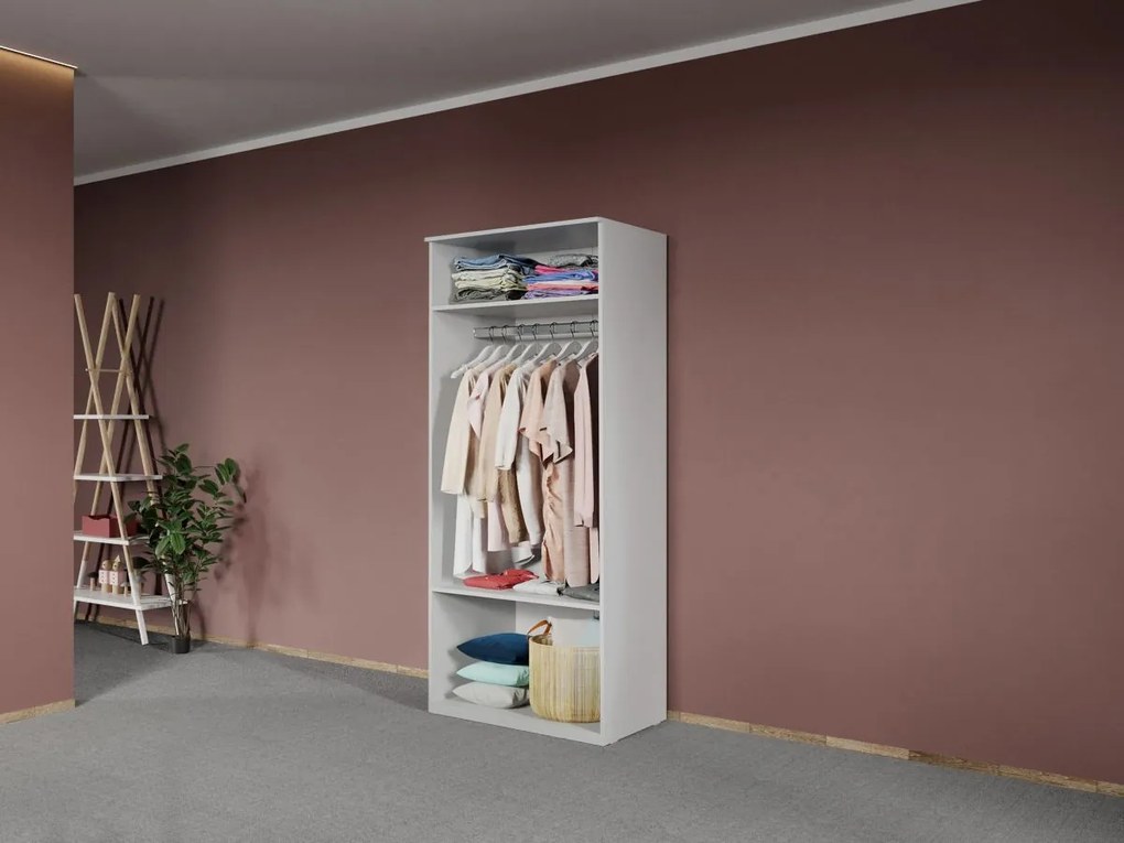 Dulap dormitor Alb Levi C02
