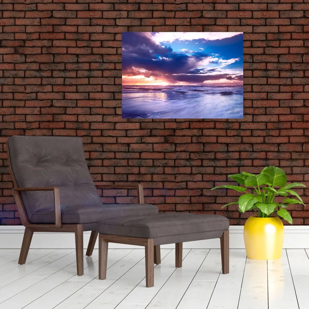 Tablou - Apus de soare la mare (70x50 cm)