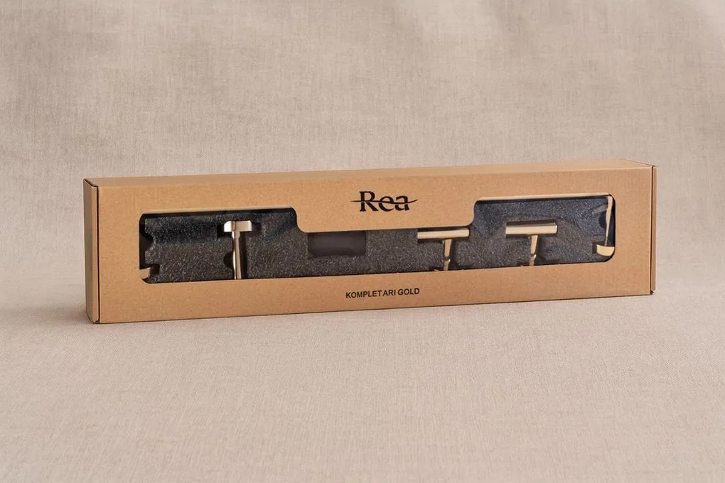 Set accesorii pentru baie Ari auriu 4 piese