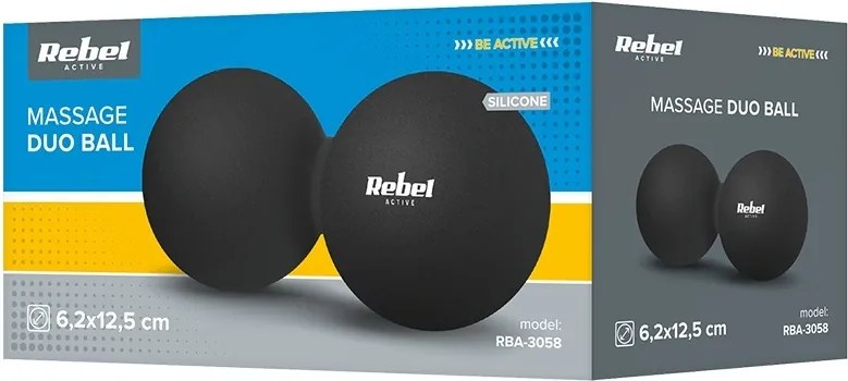 Minge duoball masaj silicon 6 25 cm rebel active