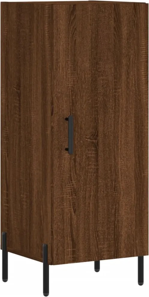 vidaXL Servantă, stejar maro, 34,5x34x90 cm, lemn compozit
