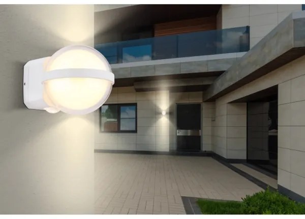 Aplică LED de exterior Globo 34157W ILLI LED/12W/230V IP54 alb