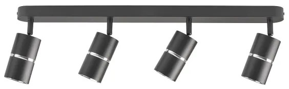 Spot BAMBOO 4xGU10/10W/230V negru