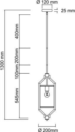 Open Design OR85860 - lustră pe tijă ZUNDO 1xE27/15W/230V alamă/alb