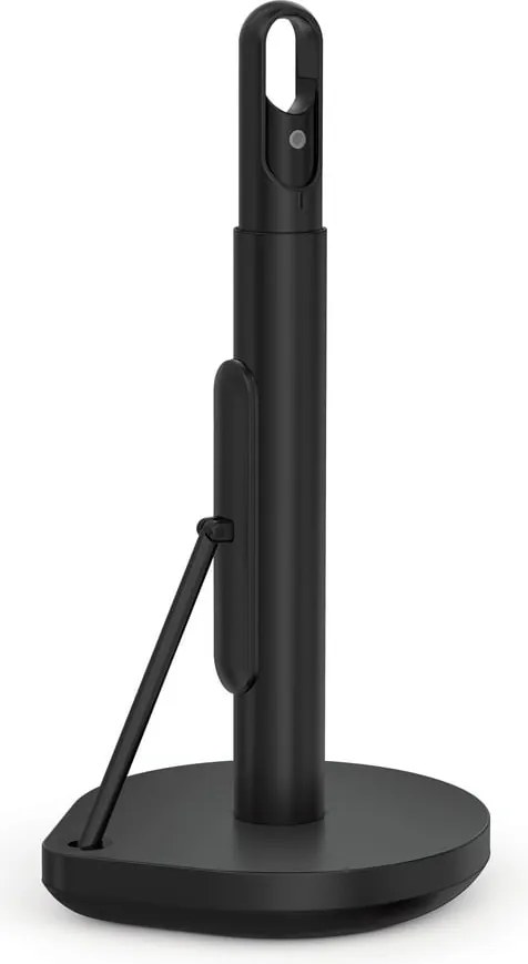 Suport de prosoape de hârtie negru mat din oțel – simplehuman