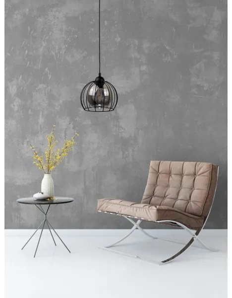 Lustră pe cablu SOLO BLACK 1xE27/60W/230V